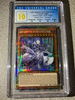 Yugioh Lady Labrynth of the Silver Castle DABL-EN030 Starlight 1st Ed. CGC 10 - Image 1