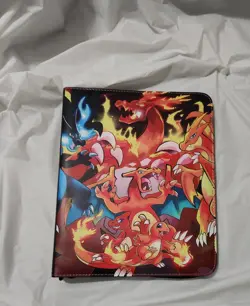 Pokemon Charizard & Blastoise Card Binder TCG 9 Pockets 50 Sleeves Holds 400 New - Image 1