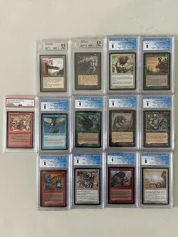 Lot of 13 Magic The Gathering Graded Trading Cards PSA, BGS, CGC - Image 1