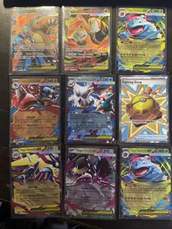Pokemon Mega Evolutions Venusaur Lucario Kangaskhan Camerupt Ex Lot Of 9 Cards - Image 1