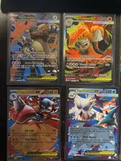 Pokemon Mega Evolutions Venusaur Lucario Kangaskhan Camerupt Ex Lot Of 9 Cards - Image 2