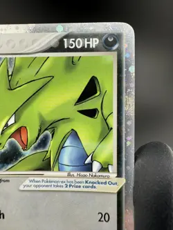 Pokemon TCG Tyranitar EX 17/17 Pop Series 1 Cosmos Holo Ultra Rare Card MP-HP - Image 4