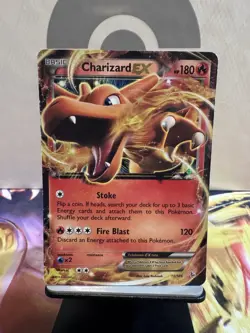 Pokemon TCG Flashfire Charizard EX Ultra Rare Holo Card 11/106 LP Condition - Image 1