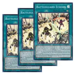 Yugioh - Battleguard Echoes x 3 - 1st Edition Super Rare NM - Free Holo Card - Image 1