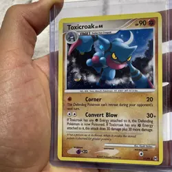 Pokemon TCG Toxicroak Holo Rare Card 11/99 Arceus 2009 - NM Pokemon Nintendo - Image 2