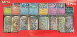 Pokemon TCG Prismatic Evolutions Costco 8 Mini-Tin Bundle w/ Promo Cards NEW - Image 1