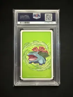 1996 POKEMON GREEN VERSION PLAYING CARDS ACE OF SPADES #007 SQUIRTLE PSA 9 - Image 2