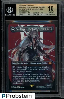 2025 MTG Final Fantasy EN Borderless Surge Foil #0527 Sephiroth BGS 10 PRISTINE - Image 1