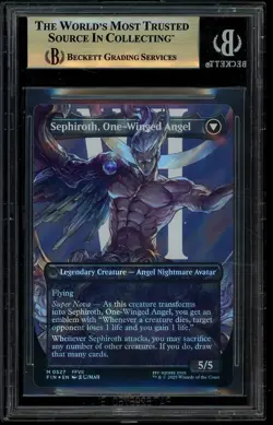 2025 MTG Final Fantasy EN Borderless Surge Foil #0527 Sephiroth BGS 10 PRISTINE - Image 2
