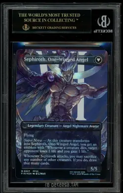 2025 MTG Final Fantasy Borderless Surge Foil #0527 Sephiroth BGS 10 BLACK LABEL - Image 2