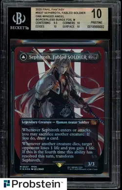 2025 MTG Final Fantasy EN Borderless Surge Foil #0527 Sephiroth BGS 10 PRISTINE - Image 1