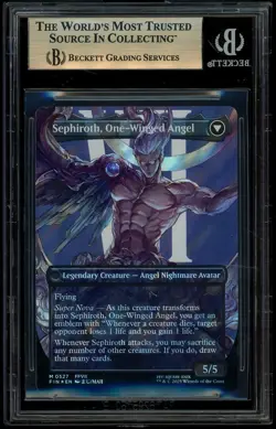2025 MTG Final Fantasy EN Borderless Surge Foil #0527 Sephiroth BGS 10 PRISTINE - Image 2