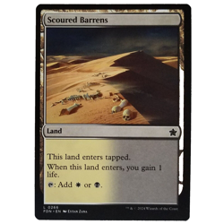 x4 Scoured Barrens Foundations Land Multi-Color White Black Common Playset M/NM - Image 1