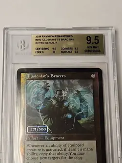 Magic MTG - Illusionist's Bracers BGS 9.5 Serial 221/500 RVR #392 - Image 5