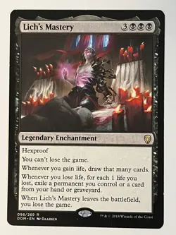 Lich's Mastery Dominaria Non-Foil Regular MTG NM - Image 1