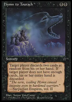 4x Hymn to Tourach (Camp) ~ Lightly Played Fallen Empires MTG Magic x4 4 Ultimat - Image 1