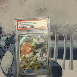 2024 POKEMON SSP EN #195/191 CASTFORM SUNNY FORM SURGING SPARKS ILL. RARE PSA 9 - Image 1