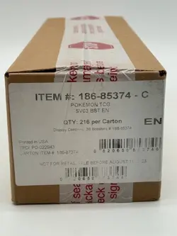 Pokemon Scarlet & Violet Obsidian Flames Booster 6-Box Case SEALED - Image 1