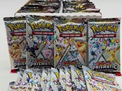 Lot of (180) Pokemon TCG Scarlet & Violet Prismatic Evolutions Booster Packs NEW - Image 2