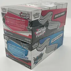 Pokemon SV10.5 Black Bolt White Flare Sealed LOT 2 Booster Bundle Display Case - Image 4