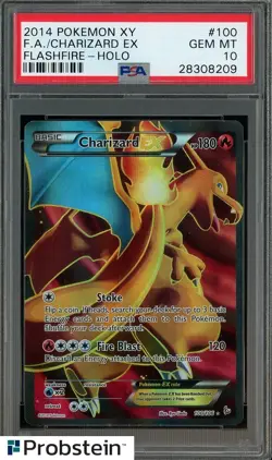 2014 Pokemon XY Flashfire #100 Charizard Ex Fa Holo PSA 10 GEM MINT - Image 1