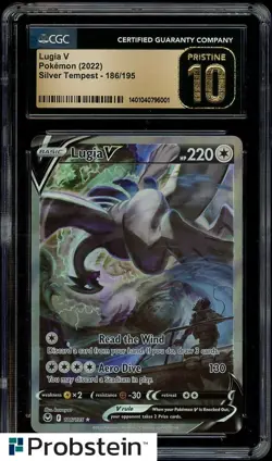 2022 Pokemon Silver Tempest #186/195 Lugia V CGC 10 PRSITINE - Image 1