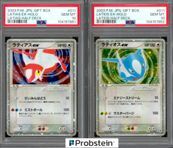 Lot (2) 2003 Pokemon JPN Gift Box Latias Latios Ex Hoo PSA 10 Sequential Set - Image 1
