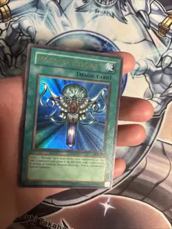 (5) Monster Reborn (Magic) LOB-118 Unlimited Edition Ultra Rare Yu-Gi-Oh MP - Image 2