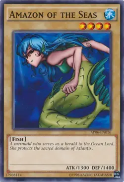 1x (P) Amazon of the Seas - AP06-EN016 - Common - Unlimited Edition YuGiOh - Image 1