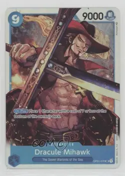 2022 One Piece Card Game: Romance Dawn OP01 SR Dracule Mihawk #OP01-070 - Image 1