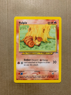 Vulpix 91/105 Neo Destiny - Common Pokemon Card - NM/Mint - Image 1