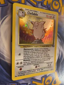 CLEFABLE (ERROR) 1/64 Jungle Set - Pokemon WOTC Vintage RARE HOLO Card - LP - Image 2
