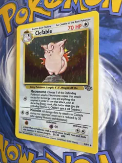 CLEFABLE (ERROR) 1/64 Jungle Set - Pokemon WOTC Vintage RARE HOLO Card - LP - Image 3
