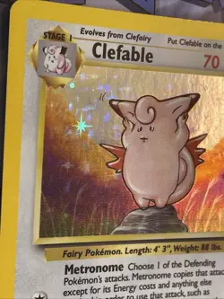 CLEFABLE (ERROR) 1/64 Jungle Set - Pokemon WOTC Vintage RARE HOLO Card - LP - Image 4
