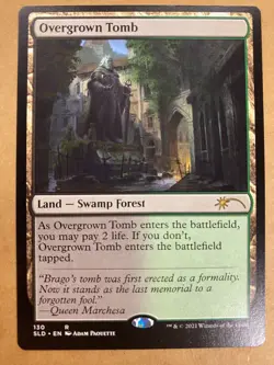 MTG 1x Overgrown Tomb # 130 Secret Lair Drop Magic the Gathering Card x1 NM - Image 1