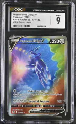CGC 9 Origin Forme Dialga V Astral Radiance 177/189 Ultra Rare Holo Pokemon Card - Image 1