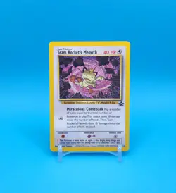 Pokemon Card - Team Rocket's Meowth #18 - Black Star Promo - Image 1