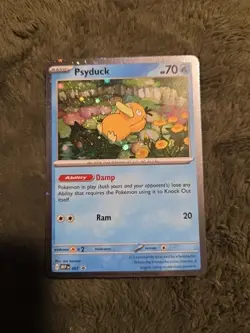 Pokemon Psyduck Card #007 Promo Basic Pokemon Trading Card Game NM mega Evo - Image 1