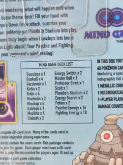 Pokemon Cards: Sealed EX Power Keepers Mind Game Deck - Image 3