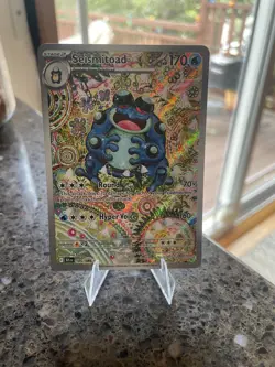 Pokemon TCG Seismitoad Illustration Rare Card 105/86 Black Bolt Series NM - Image 1