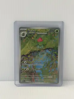 Ivysaur Pokemon Trading Card Holo Rare Leech Seed Vine Whip - Image 1