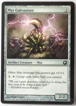 Myr Galvanizer [Near Mint] MTG Uncommon {Scars of Mirrodin} - Image 1