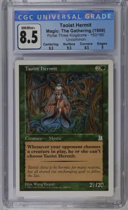 TAOIST HERMIT Portal 3K U CGC 8.5 Q++ MTG [Nostalgium] - Image 1