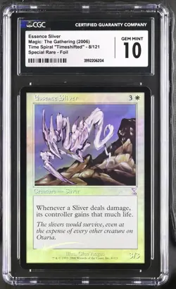 ESSENCE SLIVER Timeshifted Foil CGC 10 MTG [Nostalgium] - Image 1