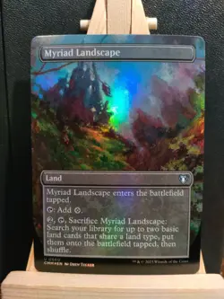 Myriad Landscape FOIL (Borderless) - Commander Masters - NM (see pics) MTG - Image 1