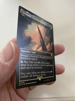 Isengard, Saruman’s Fortress *SURGE FOIL* Lord Of The Rings MTG LTR LOTR MT/NM - Image 5