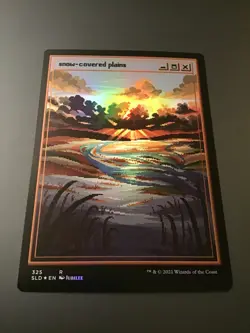 MTG Secret Lair #325 Snow Covered Plains Pixel Foil NM - Image 1