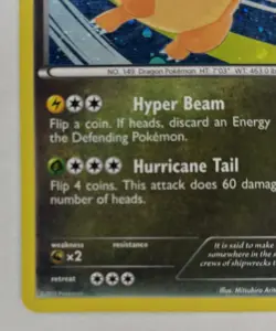 Pokemon Card Dragonite Dragon Vault Cosmo Holo 5/20 Lightly Played LP - Image 5