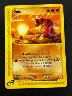 Onix 98/147 - Aquapolis Vintage Regular Pokemon TCG Card LP e-Reader - Image 1