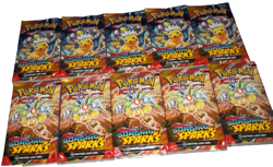 POKEMON SCARLET & VIOLET LOT (10) BOOSTER PACKS SURGING SPARKS NISP - Image 3